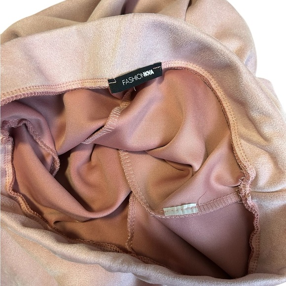 Stylish soft faux suede Pink Leggings - Picture 4 of 5